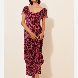 Free People fawna floral burnout dress